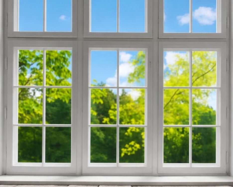 Fensterreinigung – saubere Fensterrahmen und klare, transparente Glasscheiben